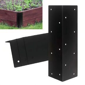 4packs Raised Garden Bed Corner Brackets,Heavy Duty Metal L Shape Angle Bracket with Screws 11x 3inch for Wood DIY Projects - Large L Shape Widen Corner Brace for Vegetable Planter Garden