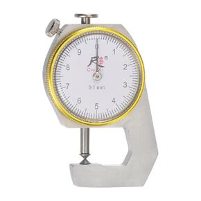 HARFINGTON Metal Dial Thickness Gauge 0-10mm | 0.01mm Mechanical Thickness Tester Gauge Cusp Head for Measure Sheet Metal Harden Board