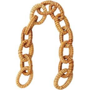 FOMIYES Home Decor Home Decor Wood Chain Link Decoration Rustic Rattan Chain Ornament Purse Bag Handle Replacement for Coffee Table Decoration Photo Props Coffee Table Decor Coffee Table Decor