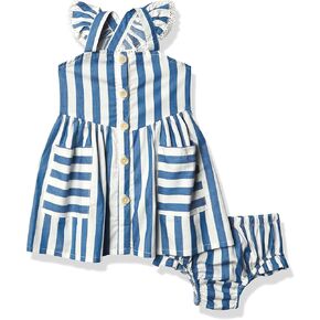 Jessica Simpson Girls' Big Dress, Stripe, L(12)