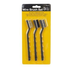 Edward Tools Wire Brush Set - Nylon / Brass / Stainless Steel - Scratch Brush Set for Removing Paint and Varnishes - Automotive, Cleaning, Rust Removal, Paint Stripping, Grills, Household