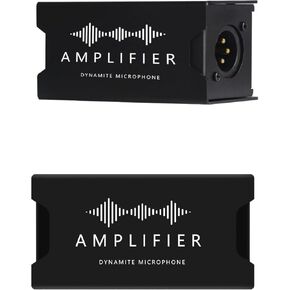 Microphone Preamp Mic Gain Booster XLR Output for Dynamic and Passive Ribbon Microphones Preamp