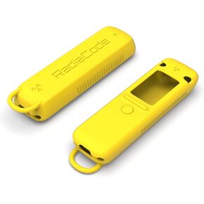 Protective Silicone Case Shockproof Soft Skin Cover for Radiacode 102, 103 Radiation Detector with Carabiner (Caution Yellow)