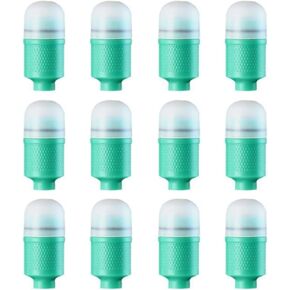 12 PCS Bicycle Valve Lights Flash Light Tire Valve Cap Lamp Bike Tire Lamp Rotating LED Wheel Lights for Car Trucks Motorcycle Bike Night Riding and Electric Vehicle (Colorful)