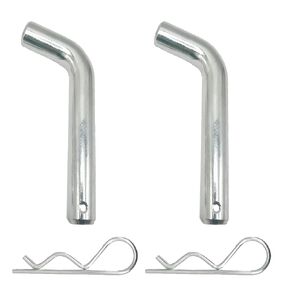 (2-Pack) 5/8-Inch Steel Trailer Hitch Pin & Clip for CURT 21578, Fits 2", 2-1/2" and 1-1/4" trailer receivers