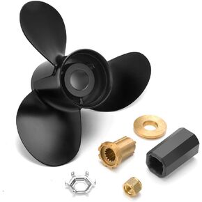 VIF Jason Marine 13 3/4 x15 Upgrade Aluminum Outboard Propeller fit Mercury Engines 40-140HP, Ref No. 48-77342A45,15 Spline Tooth, RH(Include Hub Kits)