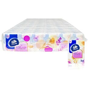 Vinda 3-Ply Ultra Care Mini Pocket Tissues, Travel Size (96 Packs of 10 Tissues) (Normal)