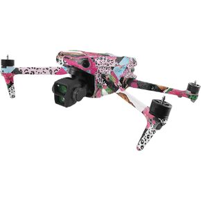 MightySkins Glossy Glitter Skin Compatible with DJI Air 3 - Cat Tile | Protective, Durable High-Gloss Glitter Finish | Easy to Apply, Remove, and Change Styles