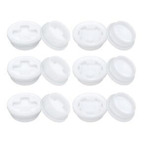 uxcell Bung Cap, 2'' Drum Bung Cap with Silicone Seals Rings, 6Pcs Coarse Thread and 6Pcs Fine Thread Bung Plug, Drum Bung Plug for 55 Gallon Plastic Drums and Household Bucket Caps