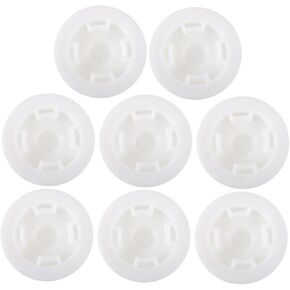 8pcs Chemical Barrel Cover Oil Barrel Seal Cover Barrel Bung Gasket Reusable Water Jug Caps Bung Caps for 55 Gallon Drum Oil Drum Caps Bucket Lid Plastic Wrench White Trapezoidal