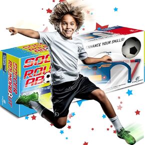 Soccer Game, Kids Soccer Gifts Training Set | Foot-Eye Coordination, Improve First Touch & Ball Control, Agility Exercises