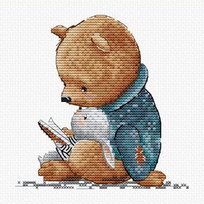 HobbyJobby Cross Stitch Kit The Owl, Counted Cross Stitch Kit for Adults, Needlecraft and Embroidery Kit
