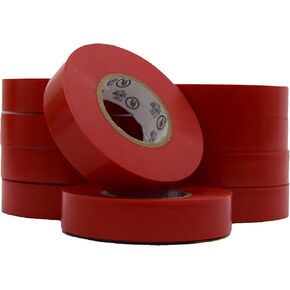 Tape it E66R PVC Electrical Tape, 7 mil Thick x 66' Length x 45/64" Width, Red
