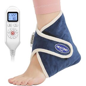 Ankle Heating Pad for for Achilles Tendonitis, Plantar Fasciitis,Heated Ankle Wrap for Ankle Arthritis Pain Relief,Soothing Heat Therapy Pad for Ankle Sore Muscles, Auto Shut-Off