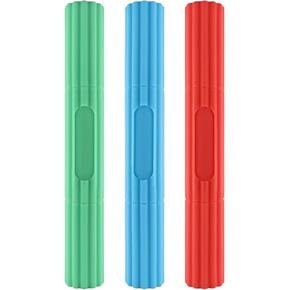 3pcs Flex Bar Tennis Elbow Therapy Bar with 3 Resistance Levels, Relieve Tendonitis Pain & Improve Grip Strength, Resistance Bar for Golfers Elbow, Wrist, Forearms Pain Relief