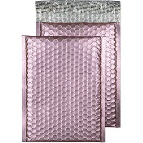 Blake Padded Bubble Mailer, 7 x 9 7/8 Inches, Protective Envelopes, Baby Pink, Peel & Seal (MTBP250) - Pack of 100