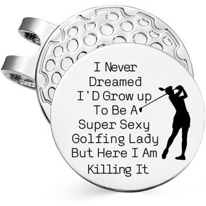 Golf Ball Marker Hat Clip Magnet for Men Dad Golfers Birthday Christmas Valentines Gifts for New Dad Daughter Girlfriend