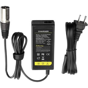 TREE.NB 28V 2A 56W Electric ScooterBike Battery Charger XLR Plug AC Adapter Power Supply