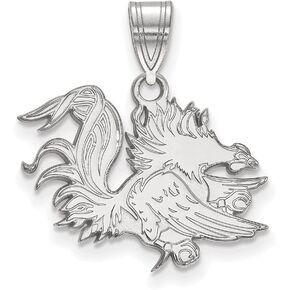 South Carolina Medium (5/8 Inch) Pendant (Sterling Silver)