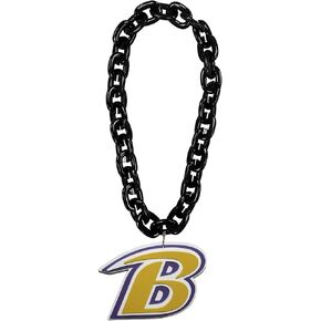 Aminco NFL Baltimore Ravens Team Fan Chain, Black