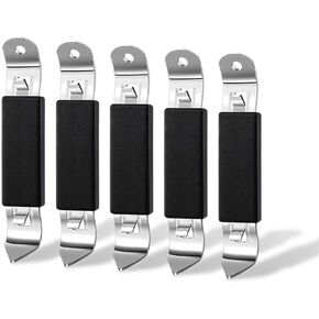 5 Pack Magnetic Bottle Openers Stainless Steel Flat Bottle Opener, Solid and Beer Openers Small Bottle Opener Can Tapper with Magnet for Camping and Traveling