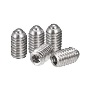 uxcell Ball Point Set Screws, M6 x 10mm 304 Stainless Steel Metric Spring Hex Socket Screw 10pcs