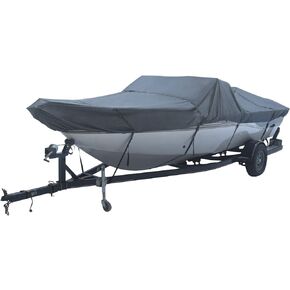 Seal Skin Trailerable Whaler Boat Cover Heavy Duty 600D Waterproof fits up to 13' Long, up to Beam Width 68" Universal fit for Boston Whaler, Carolina Skiff, Mako, Excel Bay Pro, Wellcraft