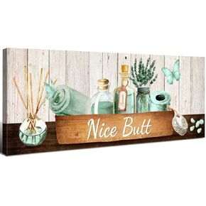 Pumpkin Canvas Wall Art Rustic Farmhouse Fall Picture for Kitchen Dinner Room Autumn Themed Sign Wall Decor Thanksgiving Halloween Festival Harvest Painting Artwork Door Proch Home Decorations 6x17"