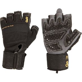 GoFit Diamond-Tac Wrist Wrap Glove - Padded, Flexible, Supportive Fitness Glove and Training CD
