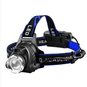 Rechargeable Headlamp,1500 Lumen High Bright Zoom LED Head Lamp, Large Battery-Powered Waterproof Head Lamp with 4 Modes and Adjustable Headband Perfect For Outdoor Camping, Running, Cycling, Climbing
