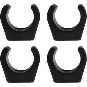 4PCS Boat Hook Holder Nylon Boat Ladder Clip Black Paddle Stowage Clamp for 7/8 Inches Tubes