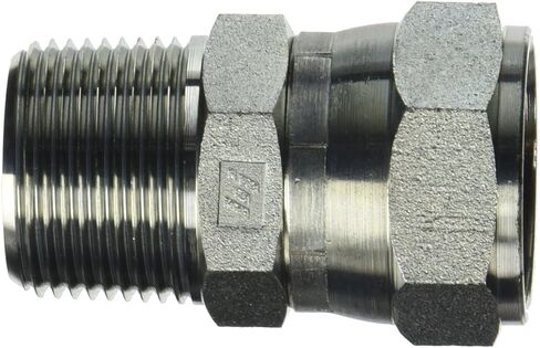 Brennan Industries 6505-16-16 تركيب أنبوب فولاذي مستقيم، 1 بوصة -11-1/2 NPTF × 1-5/16 بوصة -12 خيط SAE، 1 بوصة ذكر NPTF × 1 بوصة أنثى JIC دوارة in Saudi Arabia