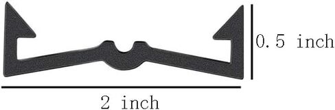 100 Pieces Peg Lock Plastic Peg Hooks Fixer Pegboard Hook Locks Pegboard Hook Pegboard Display Hook Organizer, Black in Saudi Arabia