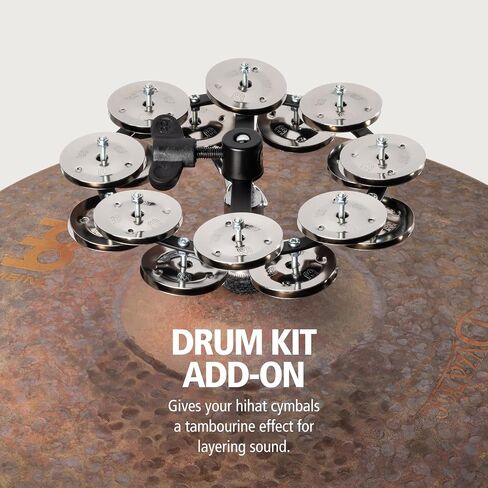 Meinl Cymbals HTHH1BK Mountable Hihat Tambourine with Steel Jingles (VIDEO) in Saudi Arabia