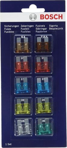 Bosch Standard Fuse Assortment, 7.5 amps, DIN/ISO 72581/3, Quick Release Feature, Model 1987529037 in Saudi Arabia