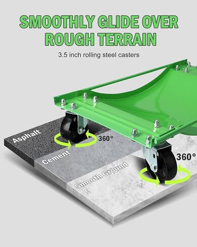 مجموعة DEXSO Wheel Dolly مكونة من 4 بكرات إطارات سيارة بسعة 10.000 رطل لتحريك السيارة، ودمى مركبات مضادة للانزلاق مع عجلات فولاذية دوارة مقاس 3.5 بوصة، 23.8 بوصة × 14.4 بوصة in Kuwait