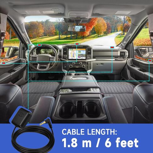 هوائي الملاحة GPS النشط SMA ذكر هوائي GPS مع 6 بوصة U.FL IPX IPEX إلى SMA كابل ضفيرة لـ 4G LTE GPS Tracker Locator نظام استقبال GPS للسيارة in Saudi Arabia