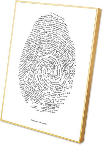 FeGoJeh The Fingerprint of God,Christian Wall Art Framed,Bible Verses Wall Art,Christian Art Wall Decor,Christian Home Decor,Bible Study in Saudi Arabia