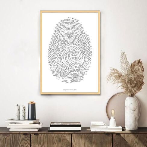 FeGoJeh The Fingerprint of God,Christian Wall Art Framed,Bible Verses Wall Art,Christian Art Wall Decor,Christian Home Decor,Bible Study in Saudi Arabia