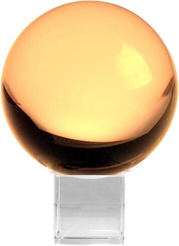 Amlong Crystal Meditation K9 Crystal Ball 3.25 inch (80mm) Diameter for Photography, Lensball, Decorative Ball with Free Crystal Stand and Gift Box, Clear in Saudi Arabia