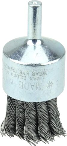 فرشاة نهاية سلكية من Weiler 36251 Wolverine مقاس 1 بوصة، ساق 1/4 بوصة، حشو فولاذي 020 بوصة، جذع 1/4 بوصة، صنع في الولايات المتحدة الأمريكية (عبوة من 10 قطع) in Saudi Arabia