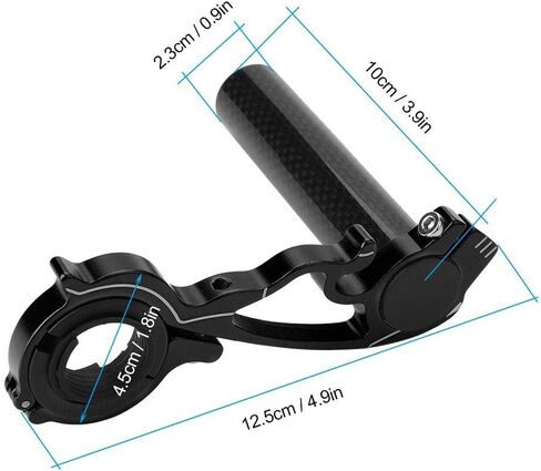 VGEBY1 Bike Handlebar Extender, Cycling Extension Handlebar Holder Mount Space Saver for GPS Lamp/Units/Headlights/Cameras (Black) in Saudi Arabia