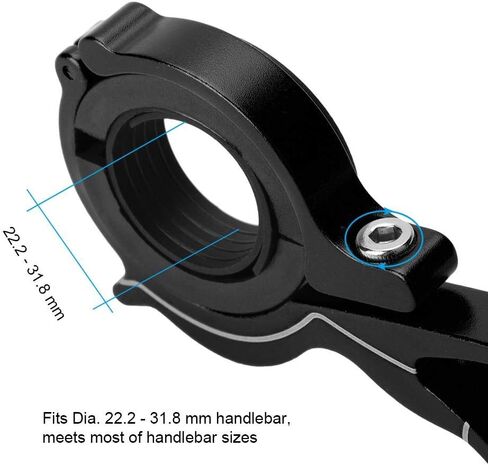 VGEBY1 Bike Handlebar Extender, Cycling Extension Handlebar Holder Mount Space Saver for GPS Lamp/Units/Headlights/Cameras (Black) in Saudi Arabia