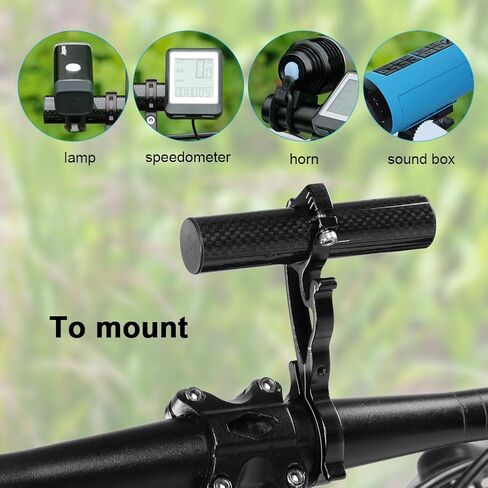 VGEBY1 Bike Handlebar Extender, Cycling Extension Handlebar Holder Mount Space Saver for GPS Lamp/Units/Headlights/Cameras (Black) in Saudi Arabia