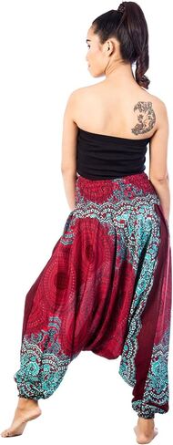 سراويل اليوغا LOFBAZ Harem للنساء من Boho Hippie Bohemian Aladdin Genie in Saudi Arabia