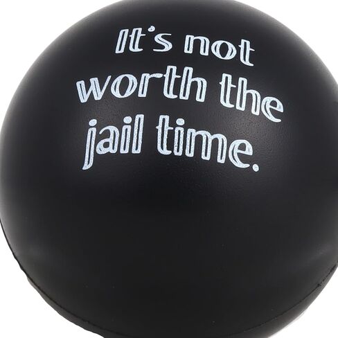 هدية مضحكة لزملاء العمل من It's Not Worth The Jail Time، وكرات التوتر ومقويات القبضة، للزملاء البالغين (عبوة من 3 قطع) in Saudi Arabia
