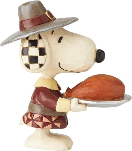 تمثال صغير من Enesco Peanuts من Jim Shore Thanksgiving Snoopy Pilgrim، 3.5 بوصة، متعدد الألوان in Saudi Arabia