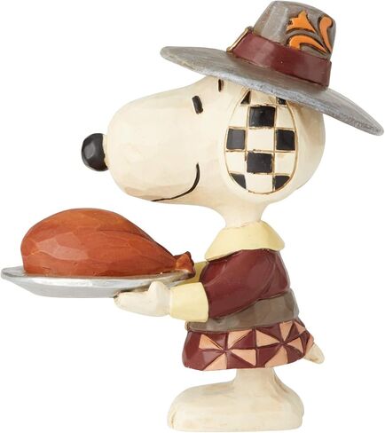 تمثال صغير من Enesco Peanuts من Jim Shore Thanksgiving Snoopy Pilgrim، 3.5 بوصة، متعدد الألوان in Saudi Arabia
