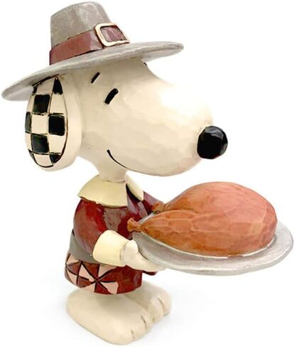 تمثال صغير من Enesco Peanuts من Jim Shore Thanksgiving Snoopy Pilgrim، 3.5 بوصة، متعدد الألوان in Saudi Arabia