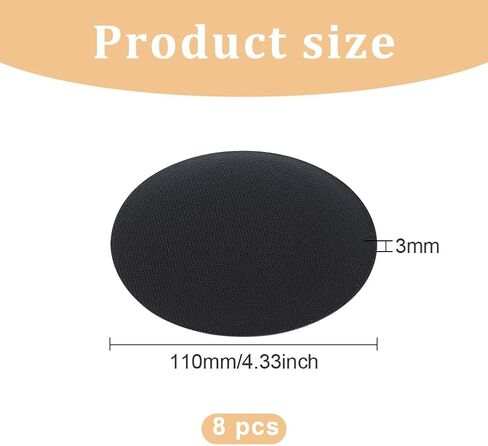 BENECREAT 8Pcs EVA Cloth Round Fascinator Hat Base, White Sinamay Hat Fascinator Base Craft for Millinery Magic, 4.33x0.12inch in Kuwait